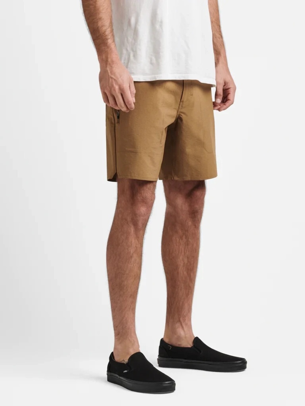 Roark Layover Hybrid Trail Shorts 18" size 33 Dark Khaki
